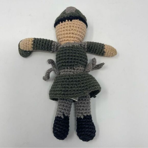 Pebble Knight Crocheted Rattle Fair Trade Handmade - Picture 2 of 4